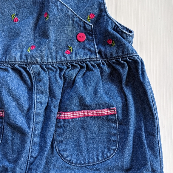 VINTAGE Buster Brown embroidered denim bib overall - Picture 4 of 10